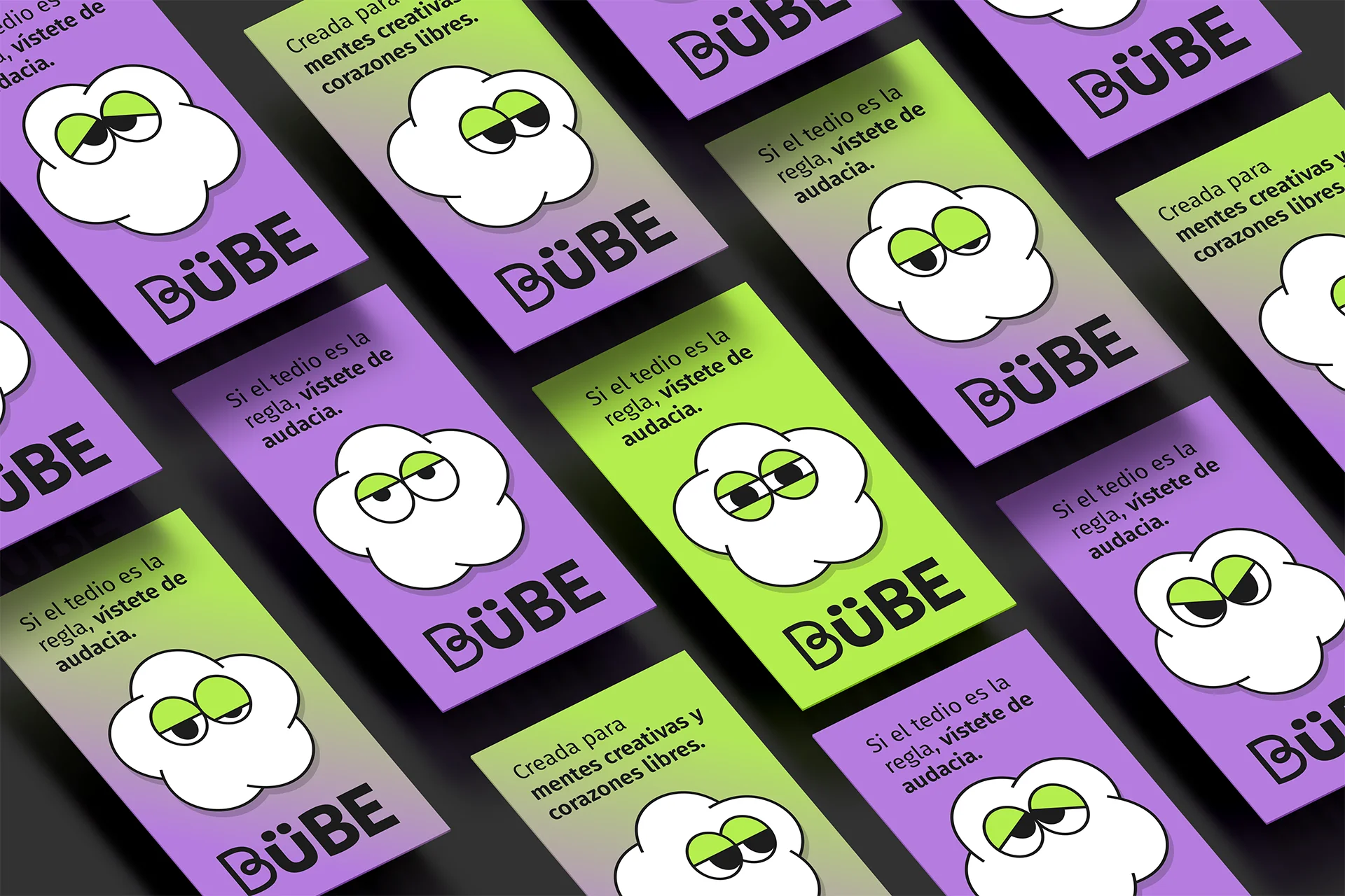 Identidade Visual criada pelo DAMDAE Studio para marca ousada